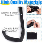 48-Inch Zippered Rigging Sleeve with Marine Cable Boot Diameter 4 2/5" with Cable Tie Universal Fit for Yacht Cable Management Kit - Image 2