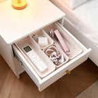 16-Piece Felt Desk Drawer Organizer Tray Set in 4-Sizes, Oatmeal - Image 2