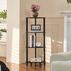 YUFAM 4-Tier Corner Shelf, Black by YUFAM