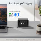 Gitryin 12-in-1 Desktop Charging Station, 260W USB Retractable GaN Charger - Image 3