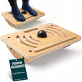 Wooden Under Desk Footrest, Rocking Foot Rest for Under Desk with Massage Ball, Ergonomic Desk Foot Rest, Office Foot Rest Under Desk, Under Desk Foot Stool, Improve Posture & Circulation by PoiseStudio