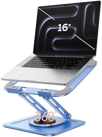 LOXP Adjustable Laptop Stand, Computer Stand with 360 Rotating Base by LOXP