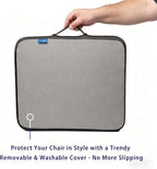 Ifoam Gel Infused Memory Foam Layer Wheelchair Cushion - Seat Cushion for Wheelchair-Office Chair, Kitchen Chair-Pressure Sore and Tailbone Pain Relief-High Dense Polyfoam Base (Black, 20×16×4 inch) - Image 5