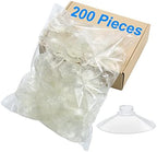 200 Pieces 2.2 inch Large Clear Suction Cups for Glass, Thick Without Hooks Without Holes, Professional Heavy Duty Sucker for Home Organization Window Decoration Bathroom Kitchen Bird Feeder - Image 2