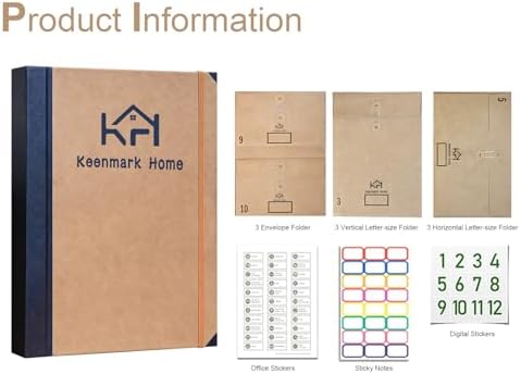 Expandable Important Document Organizer with Labeled Pockets - Image 5