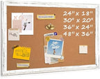 Cork Board Bulletin Board, 36"x24" Corkboard for Wall by QUEENLINK