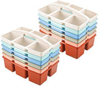 Lineshading 12 Pack Classroom Caddy with 6 Compartments (Boho Color) by Lineshading