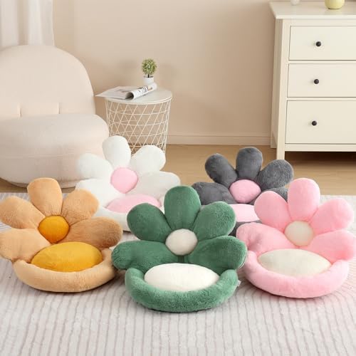 Ditucu Flower Shape Chair Pillow Cute Seat Cushion 19 inch Comfy Lazy Sofa Floor Pillows Dorm Seating for Bedroom Decor Pink - Image 6