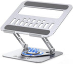 ORICO Adjustable Laptop Stand for Desk, 360° Rotating Base, ST12-Silver by ORICO