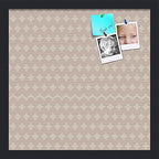PinPix 16x16 inch Cork Bulletin Board. This Decorative Framed Pin Board Comes with Diamond Pattern in Light Pink and Cream Design and Satin Black. Ideal for Home, Office Decor or School (PinPix-294) by PinPixBulletinBoards
