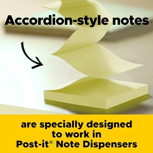 Post-It Pop-Up Note Fashion Dispenser, Assorted Colors (6 Pack) - Image 4