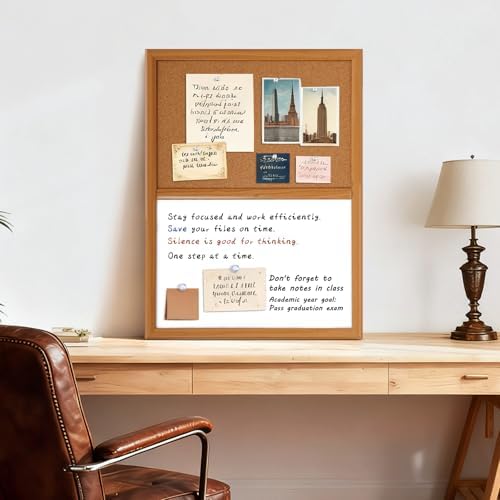 ARCOBIS Cork Board White Board Combo with MDF Wood Frame - Image 6