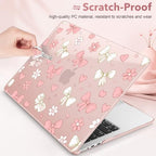 May Chen for M5 MacBook Air 13.6 Inch Case 2026 2025 2024-2022 Release M5 A3449 M4 A3240 M3 A3113 M2 A2681, Plastic Hard Shell Case for MacBook Air 13.6" with Retina Display, Ribbons Girly - Image 3