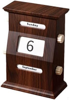 Rotatable Perpetual Desktop Calendar, Permanent Calendar, Office Desk Decor, Business Table Accessory, Rotating Design (Black And White) by Unknown