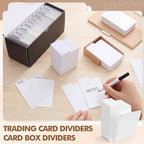 Chuangdi 1000 Pcs Trading Card Dividers with Tabs, Blank Paper Divider Card for Storage Boxes, Standard Vertical for Games Sports TCG Playing Cards Storage, 2.6 x 3.7 Inches - Image 4