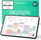 Skylight Calendar 2 – 15" Touchscreen Digital Calendar, Classic, Black by Skylight