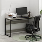 Furinno Moretti Modern Lifestyle Enhanced Study Desk, 52, French Oak Grey - Image 2