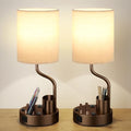Fenmzee Bedside Lamps for Bedroom Set of 2 - Table Desk Lamp for Nightstand by Fenmzeelighting
