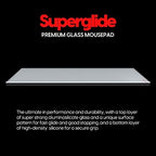 Pulsar Gaming Gears Superglide Pad v1 Glass Mouse Pad, L, White - Image 2