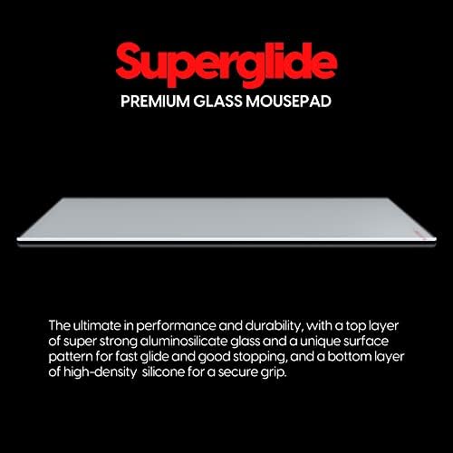 Pulsar Gaming Gears Superglide Pad v1 Glass Mouse Pad, L, White - Image 2
