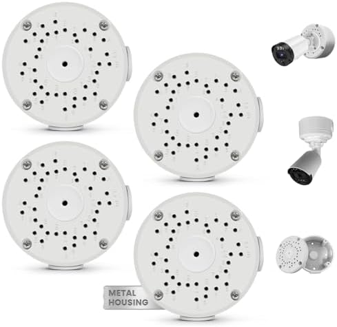 Universal Security Camera Junction Box, Aluminum Hide Cable Junction Boxes by KURIAUDDO
