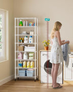 Golpart Shelves Storage Shelf Wire Closet Bathroom Organizers Metal Pantry - Image 2