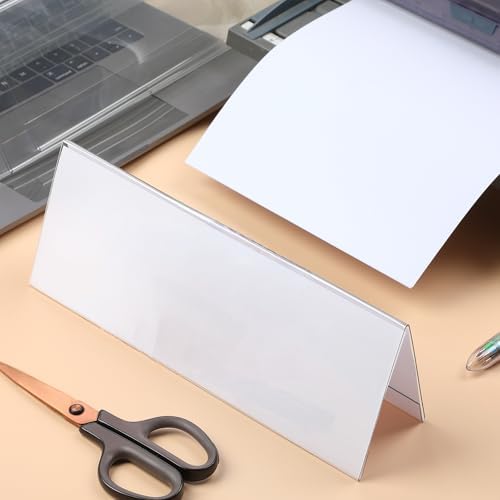 30 Pieces Acrylic Name Plate for Desk, 11" X 4.25" Name Tent for Meeting - Image 4