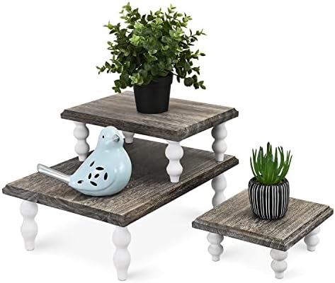 Ikee Design 3 Pcs Set Wooden Display Riser by IkeeDesign