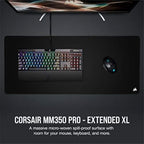 Corsair MM350 PRO Spill-Proof Cloth Gaming Mouse Pad – Extended XL – Black - Image 2