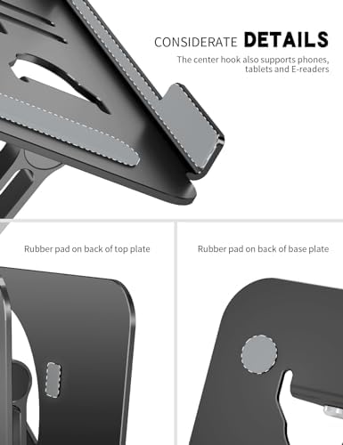 Z-Shaped Laptop Stand for Desk Fits 10"-16" Notebook, Black - Image 3