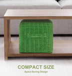 Hobestluk 16 Inch Square Pouf Ottoman Foot Leg Rest Under Desk for Couch - Image 5