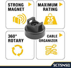 Magnetic Cable Holder, 20mm Zip Tie Mounts, Wire Holder - Image 4