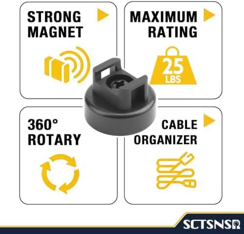 Magnetic Cable Holder, 20mm Zip Tie Mounts, Wire Holder - Image 4