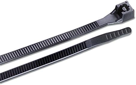 Gardner Bender 46-310UVBM Nylon Doublelock Cable Tie, 11 in., 75 lb Tensile Strength, Wire Tie / Industrial / Outdoor & Household Use, Zip Tie, 1,000 Pk., UV Resistant Black by GardnerBender