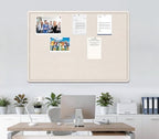 Large Bulletin Board 72" x 48" Felt Cork Board - Decor Pin Board, Oatmeal - Image 5