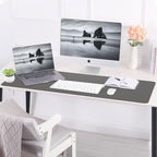 AFIING Cork Desk Mat 47" x 23.6", Dual-Sided Natural Cork & PU Leather Desk Pad, Non-Slip Waterproof Large Mouse Pad for Office, Home & Gaming (Dark Grey) - Image 6
