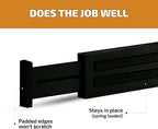 4-Pack Bamboo Drawer Dividers - 12.2 to 17.3 Inches Deep, 2.6 Inches High, Adjustable Expandable Drawer Organizer Dresser Separator for Clothes, Utensils, Kitchen, Bathroom, Office Storage, Black - Image 5