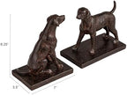 Creative Co-Op 2-Piece Resin Dog Bookends, Black - Image 2