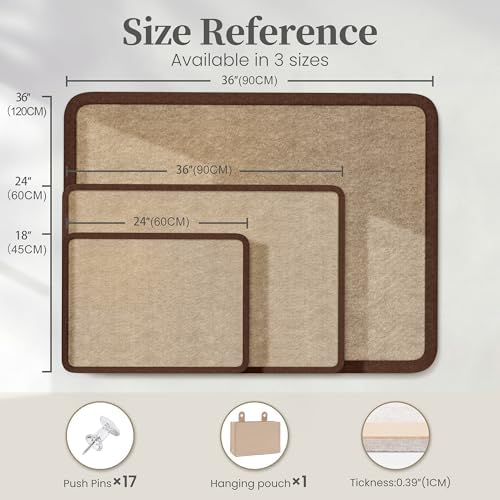 Bulletin Board Decorative Felt Foldable Vision Photo Pin Boards - Image 2