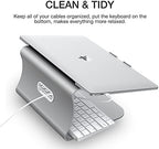 Laptop Stand, Aluminum Notebook Holder Riser Heat-Vent for MacBook Air/Pro, Dell, HP, Lenovo, Microsoft Surface, Samsung 11-16 inches Notebook (Space Silver) - Image 3