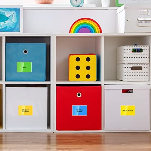 Outus 200 Pack 5 x 7 Inch Self Adhesive Label Pockets Bin Labels - Image 6