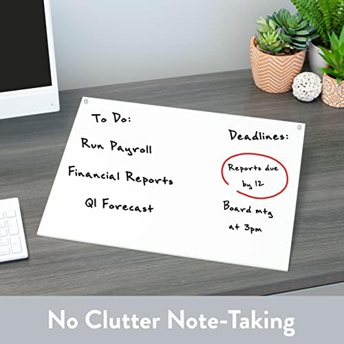 Desk Dry Erase Board with Erasable Marker, Angled Writing Tablet - Image 2