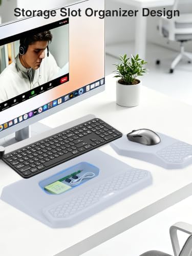 Ergonomic Wrist Rest with Keyboard Stand and Mouse Pad for Easy Typing - Image 4
