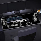 Keyboard Wrist Rest Set,Memory Foam Wrist Support Mouse Pad,31.5"x11.8" Desk Mat for Comfortable Typing & Pain Relief,Non-Slip Base for Office & Home Use - Funny Skeleton - Image 6