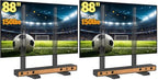 5Rcom Table Top TV Stand Universal for 35-88 Inch Flat & Curved TVs (Pack of 2) by 5Rcom