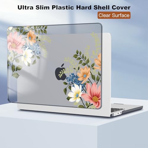 CISSOOK for MacBook Air 15 inch Case 2026 2025 2024 2023 M5 M4 M3 M2 Floral - Image 6