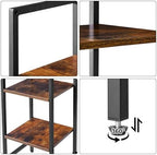 IBUYKE Desk Shelf,Computer Desktop Bookcase,37.8 Inch Multipurpose Wood Desk Hutch Bookshelf for Computer,4 Tier Desk Organizer for Office Home Dormitory,Brown TMZ005H - Image 7
