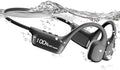 Swimming Headphones,IPX8 Underwater Swimming Headphone with LED Display,Bone Conduction Swim Headphone Built-in 32G Memory MP3 Player,Open Ear Earphones for Running Cycling by KESIEME