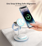 XooFly 3 in 1 Magnetic Wireless Charging Station for Apple Devices,15W - Image 2