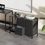 Maihail 6 Drawer File Cabinet with Charging Station and Open Storage Shelf - Image 2